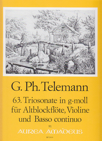 Telemann, Trio Sonata No. 63 TWV 42/g9 (Amadeus Verlag)