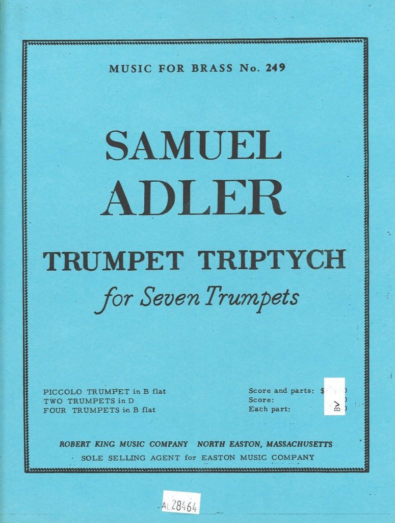 Adler, Trumpet Triptych (7-part) (Robert King/Leduc)