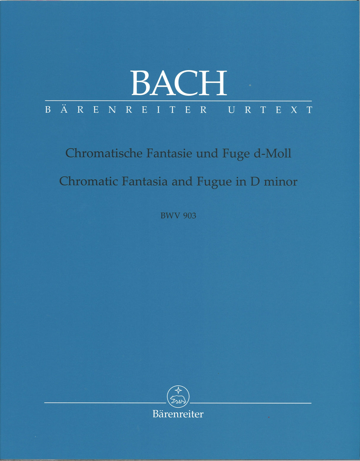 Bach, Chromatic Fantasy & Fugue BWV 903 (Barenreiter)