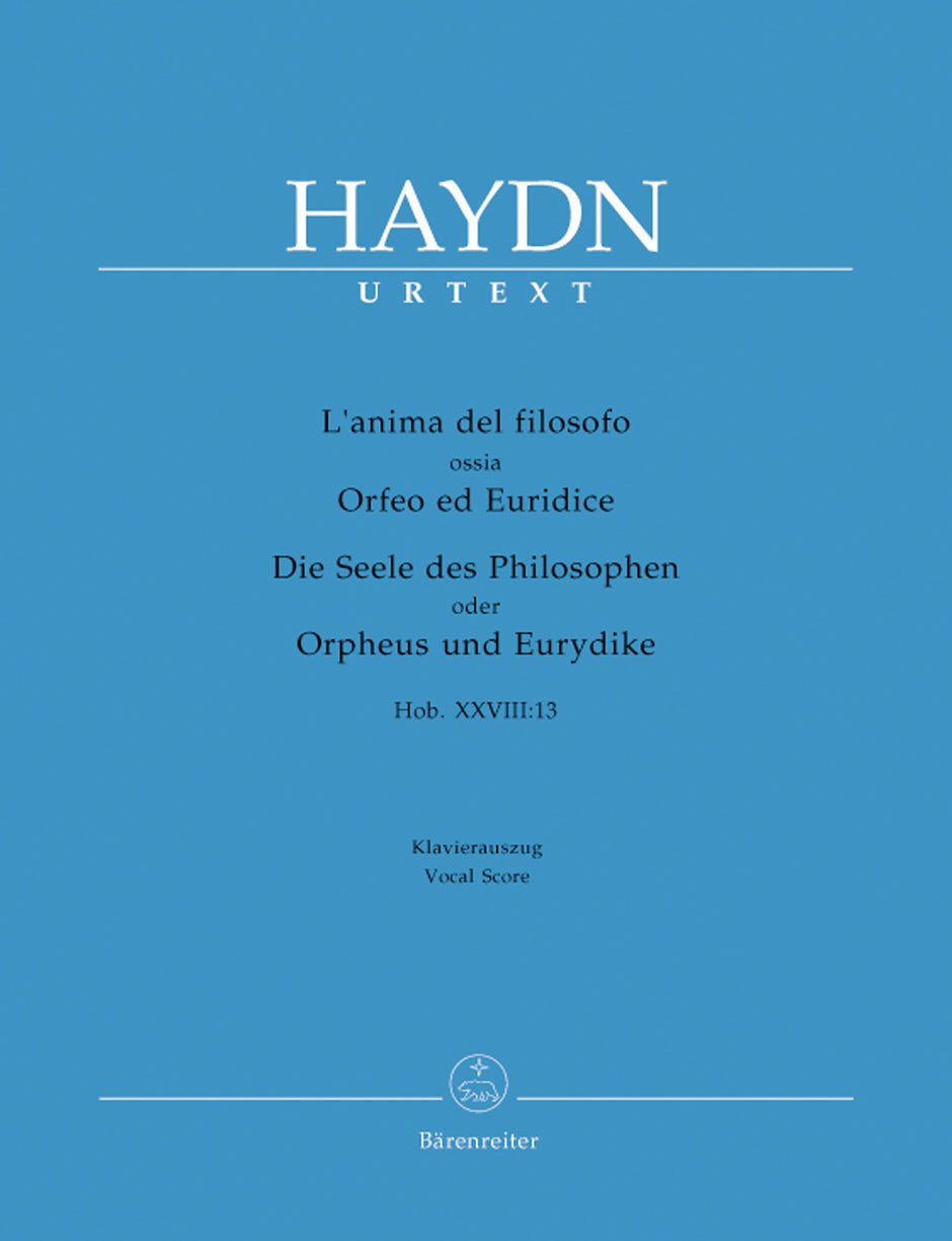 Haydn, Anima del filosofo ossia Orfeo (Barenreiter)