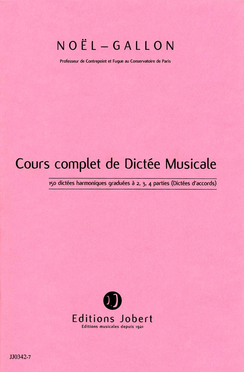 Gallon, 150 Dictees harmoniques (Jobert)