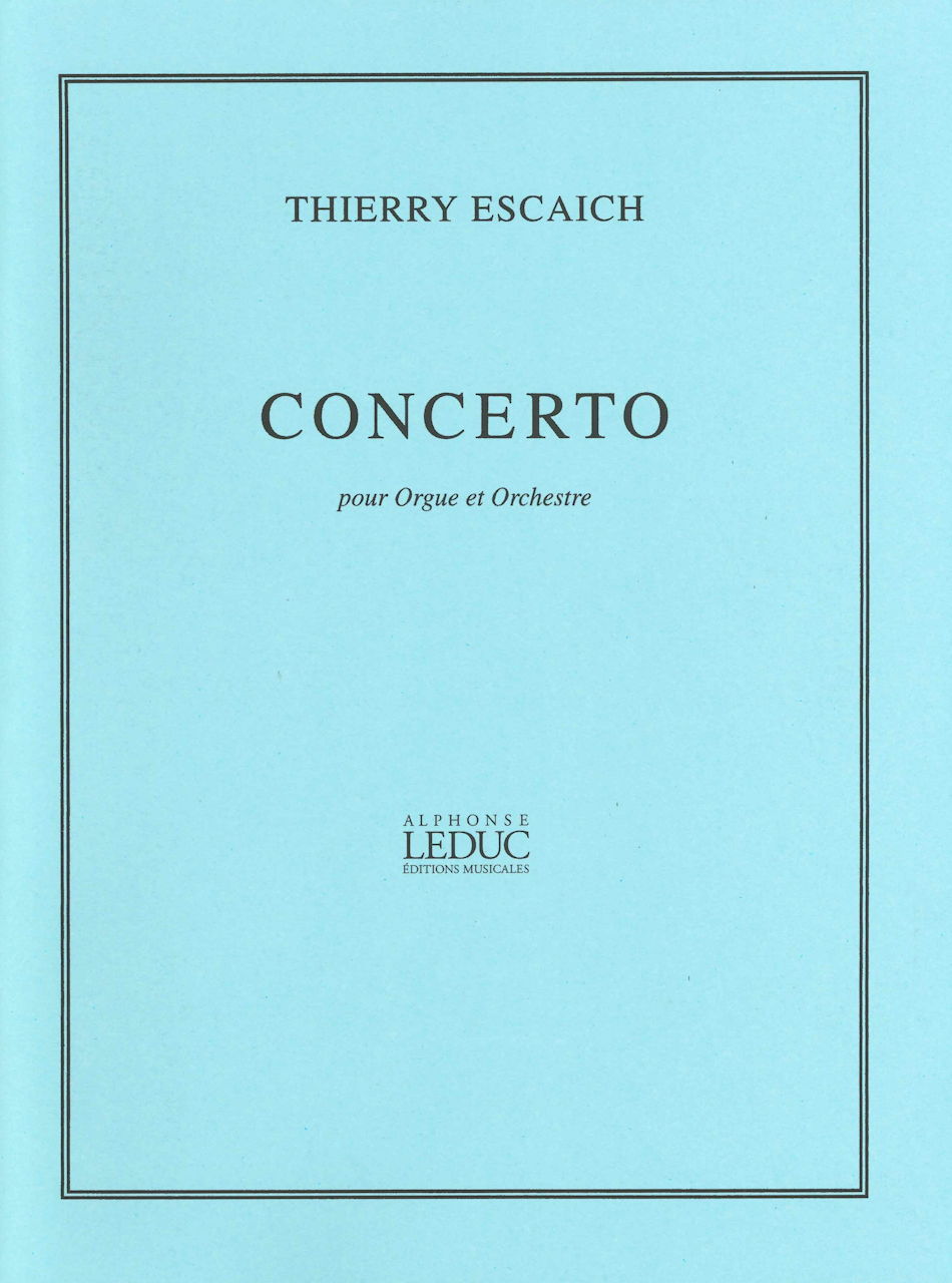 Escaich, Concerto (Org Solo Part) (Leduc)