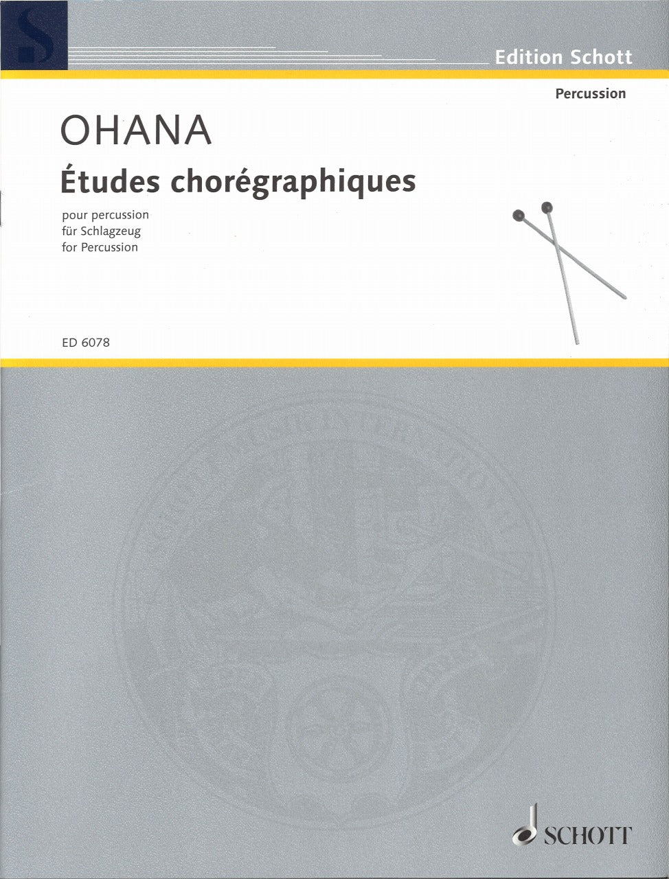 Ohana, Etudes choregraphiques (4-player) (Schott)