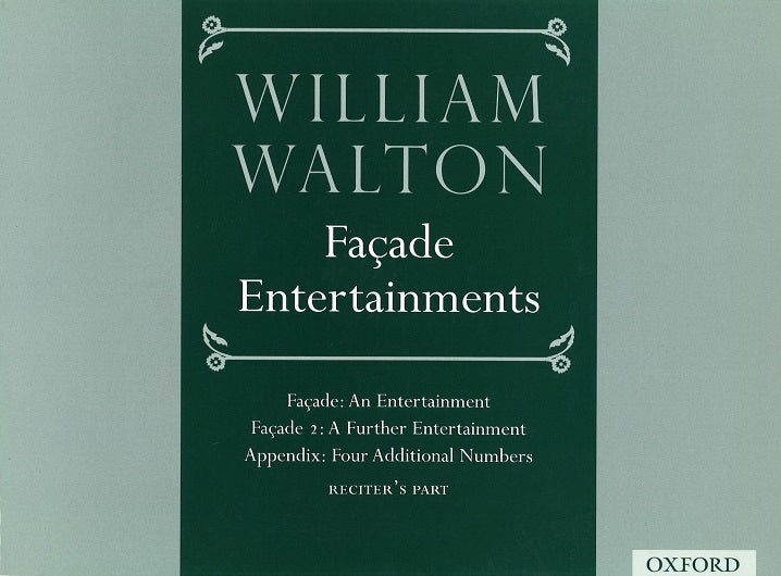 Walton, Facade Entertainments (Reciter) (Oxford University Press)