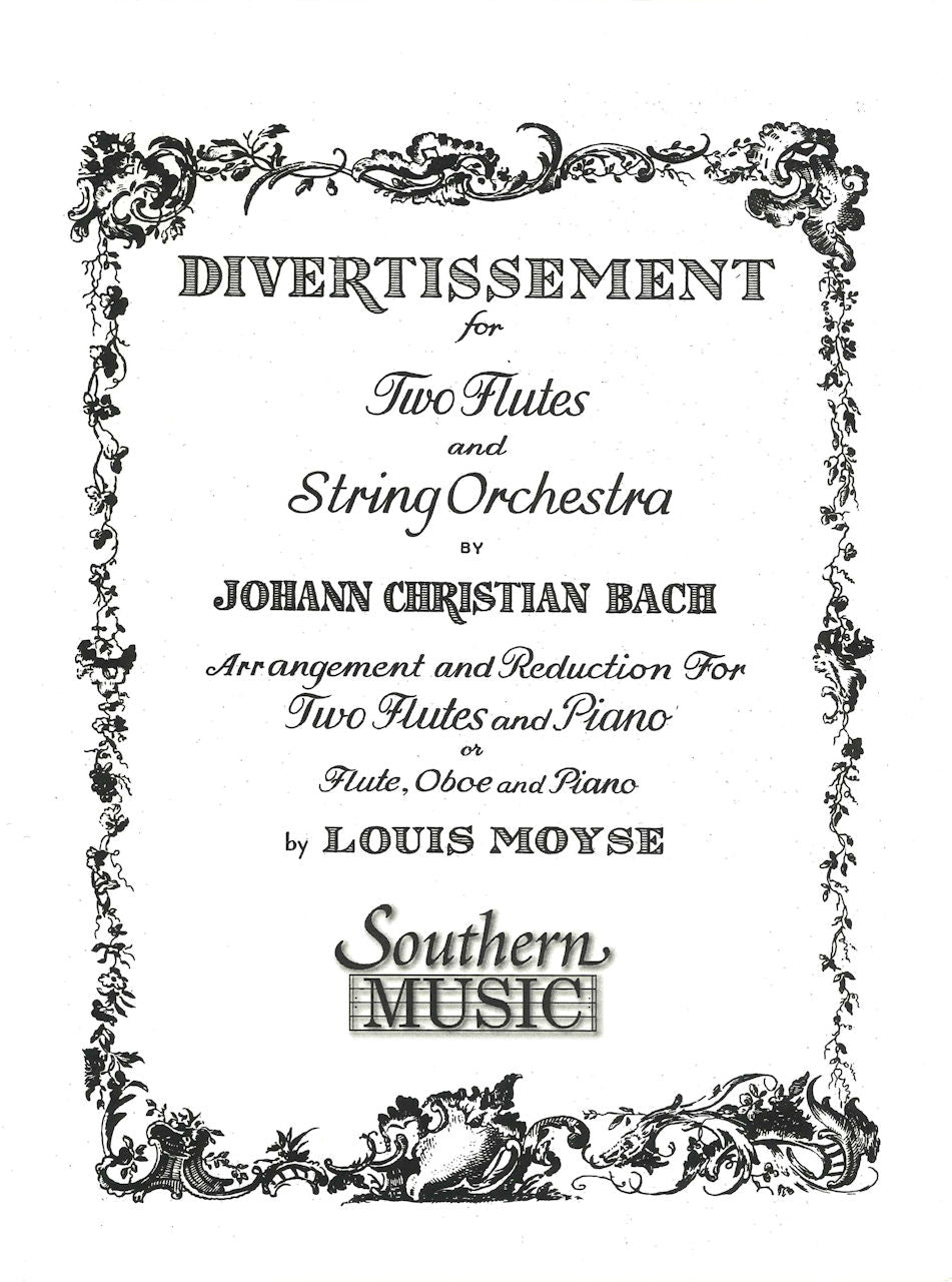 Bach, Divertissement (Moyse) (2Fl,Pf) (Southern)
