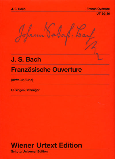 Bach, Franzosische Ouverture BWV 831 (Wiener Urtext Edition)