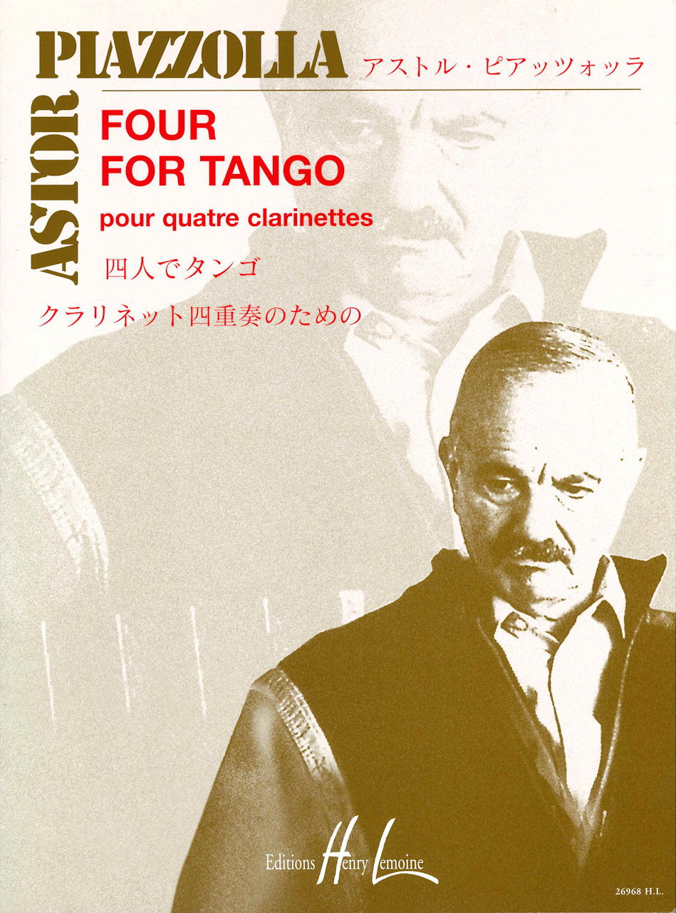 Piazzolla, Four for Tango (3BbCl,BsCl) (Lemoine)