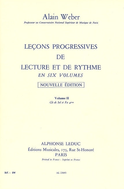 Weber,A., Lecons progressives 2 (Leduc)