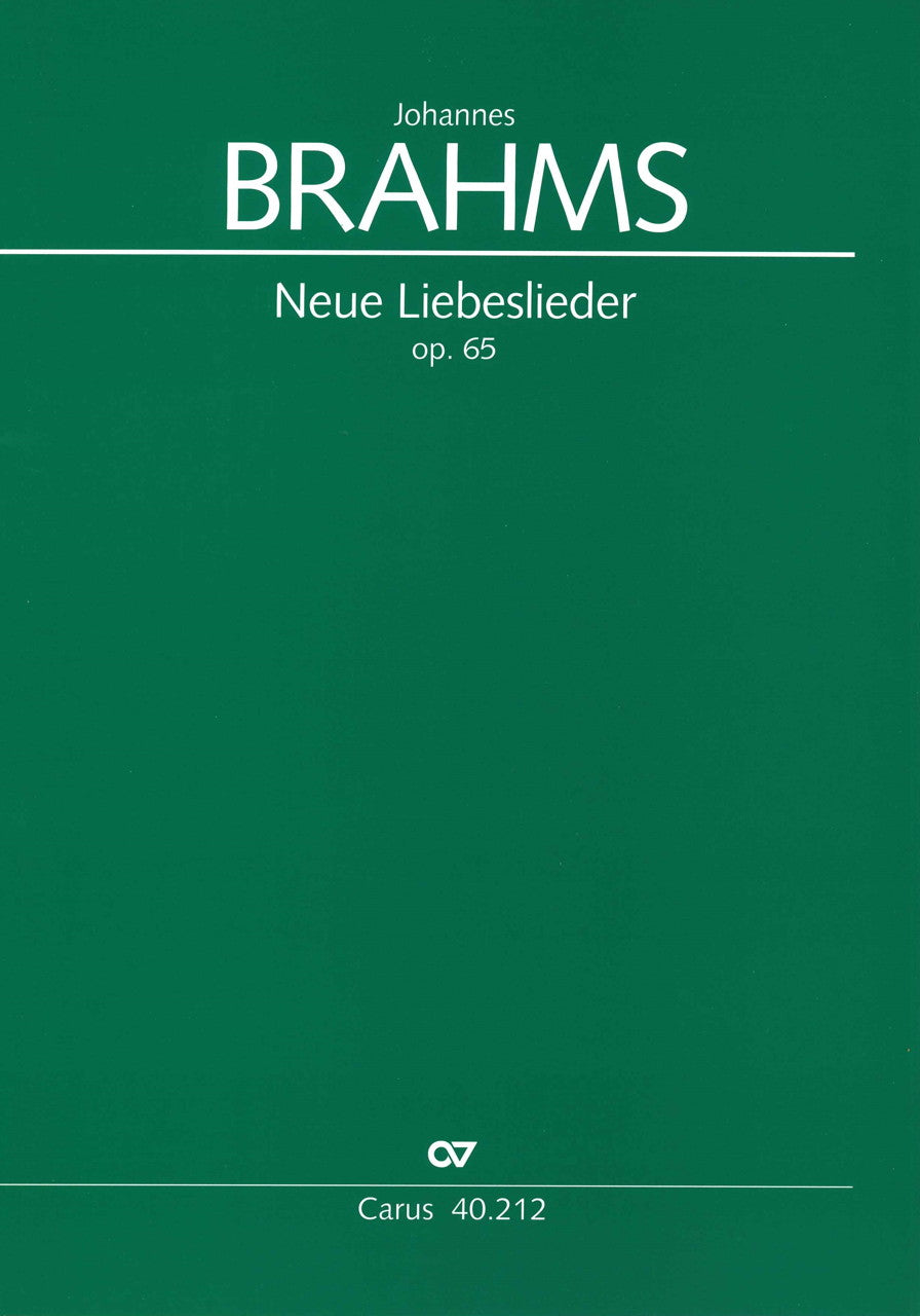 Brahms, Neue Liebeslieder op. 65 (Carus)