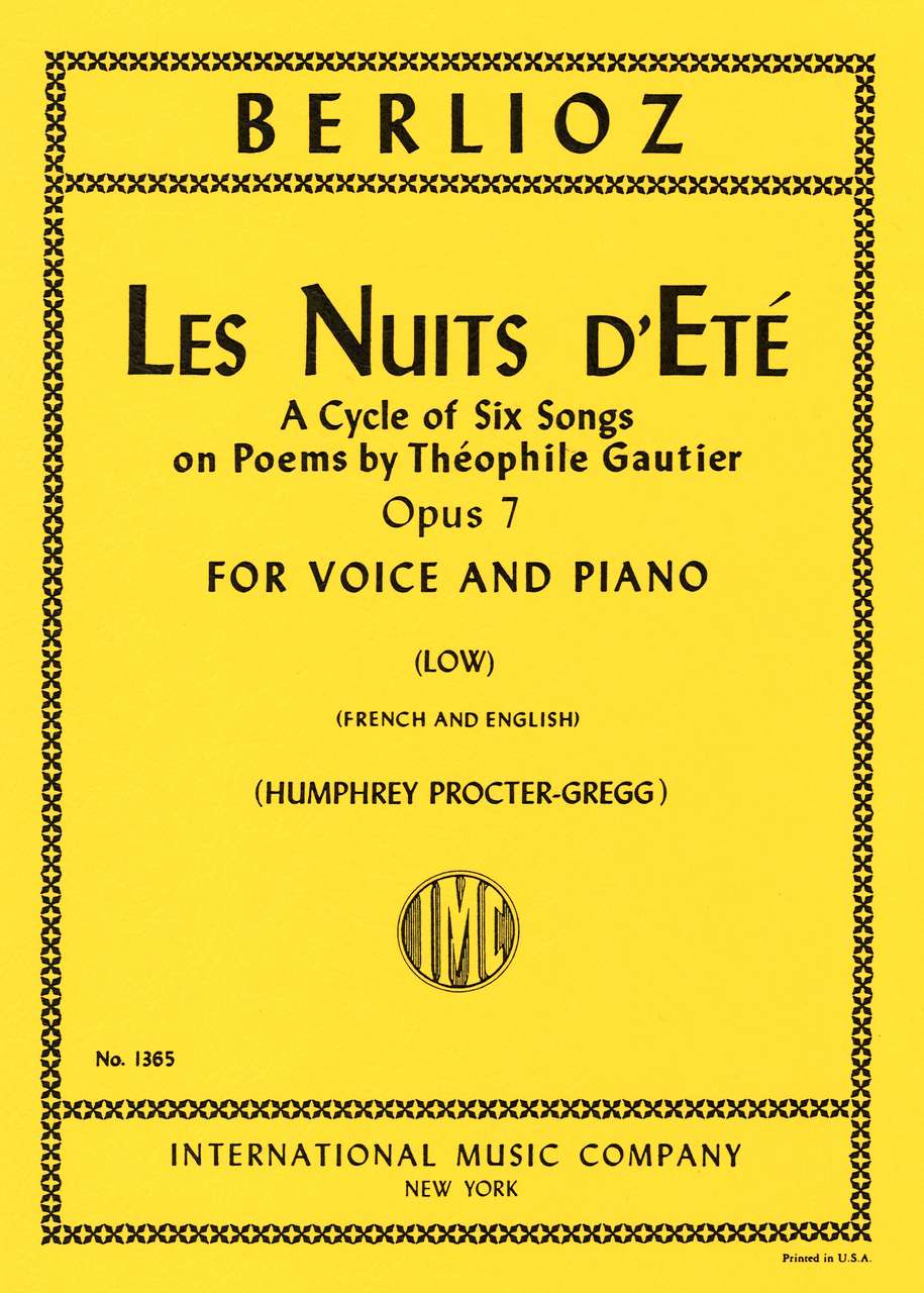 Berlioz, Les Nuits d'ete op.7 (Low,Pf) (IMC)