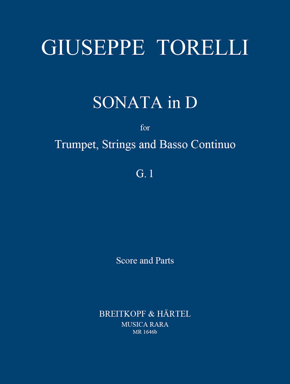 Torelli, Sonata in D, G.1 (Score,Parts) (Musica Rara)