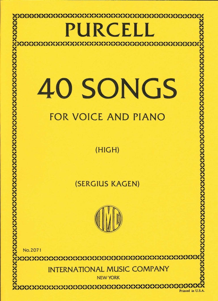 Purcell, 40 Songs (High) (IMC)