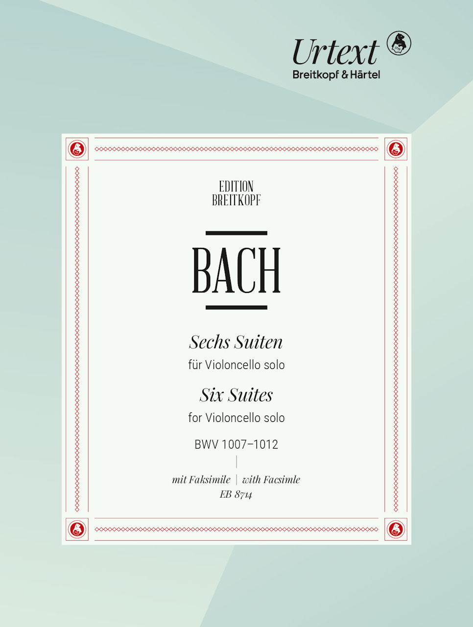 Bach, Suiten BWV 1007-1012 (w.Facs.) (Breitkopf)