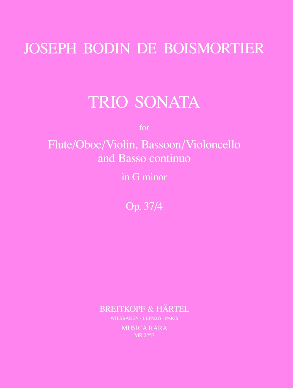 Boismortier, Trio Sonata op. 37/4 (Musica Rara)