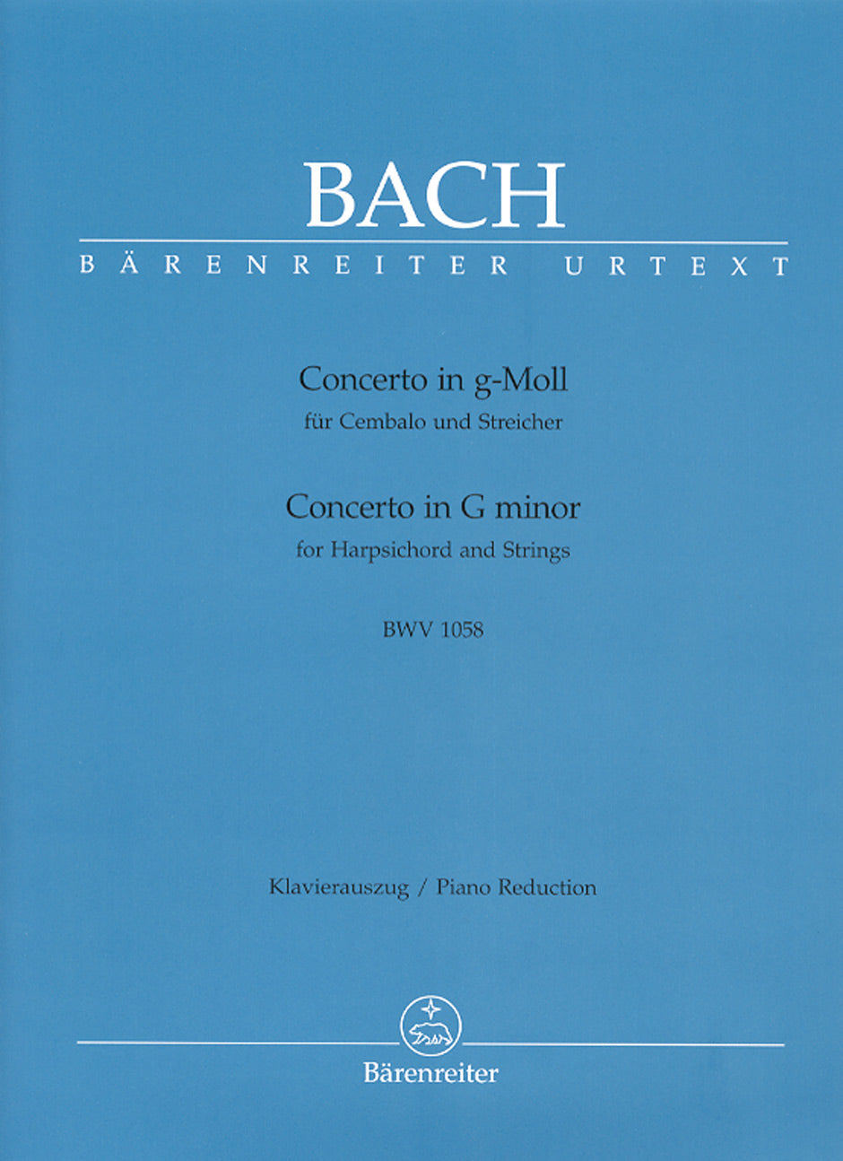 Bach, Concerto BWV 1058 in g (No. 7) (Barenreiter)