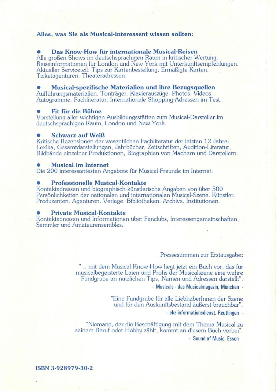 Wildbihler, Musical Know-How[2.Aufl.] (Musicalarchiv Wildbihler)