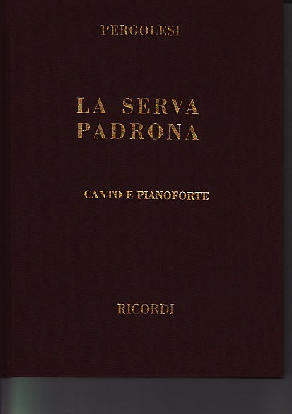 Pergolesi, Serva padrona [I] (Cloth) (Ricordi)