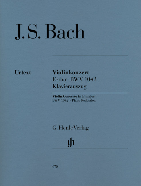 Bach, Concerto BWV 1042 in E (Henle)