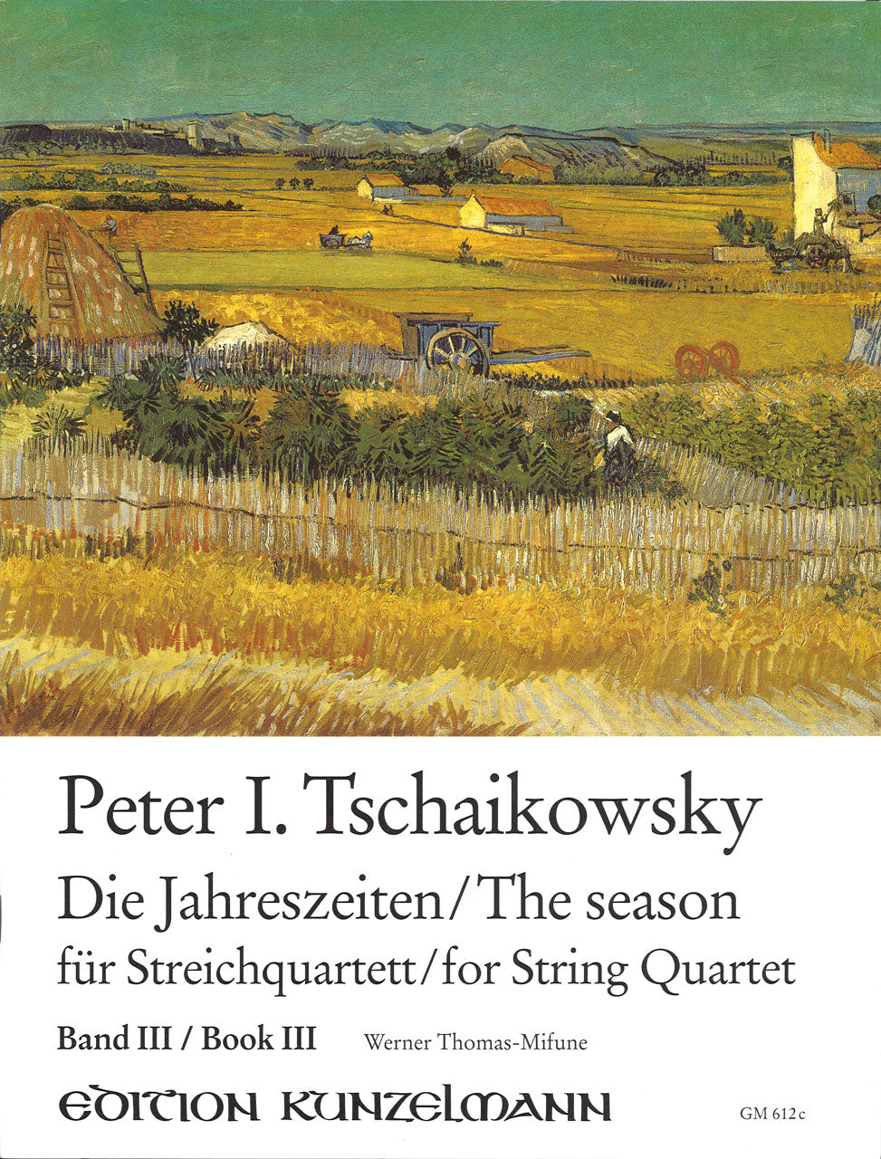 Tchaikovsky, Jahreszeiten 3 (Quartet) (Kunzelmann)
