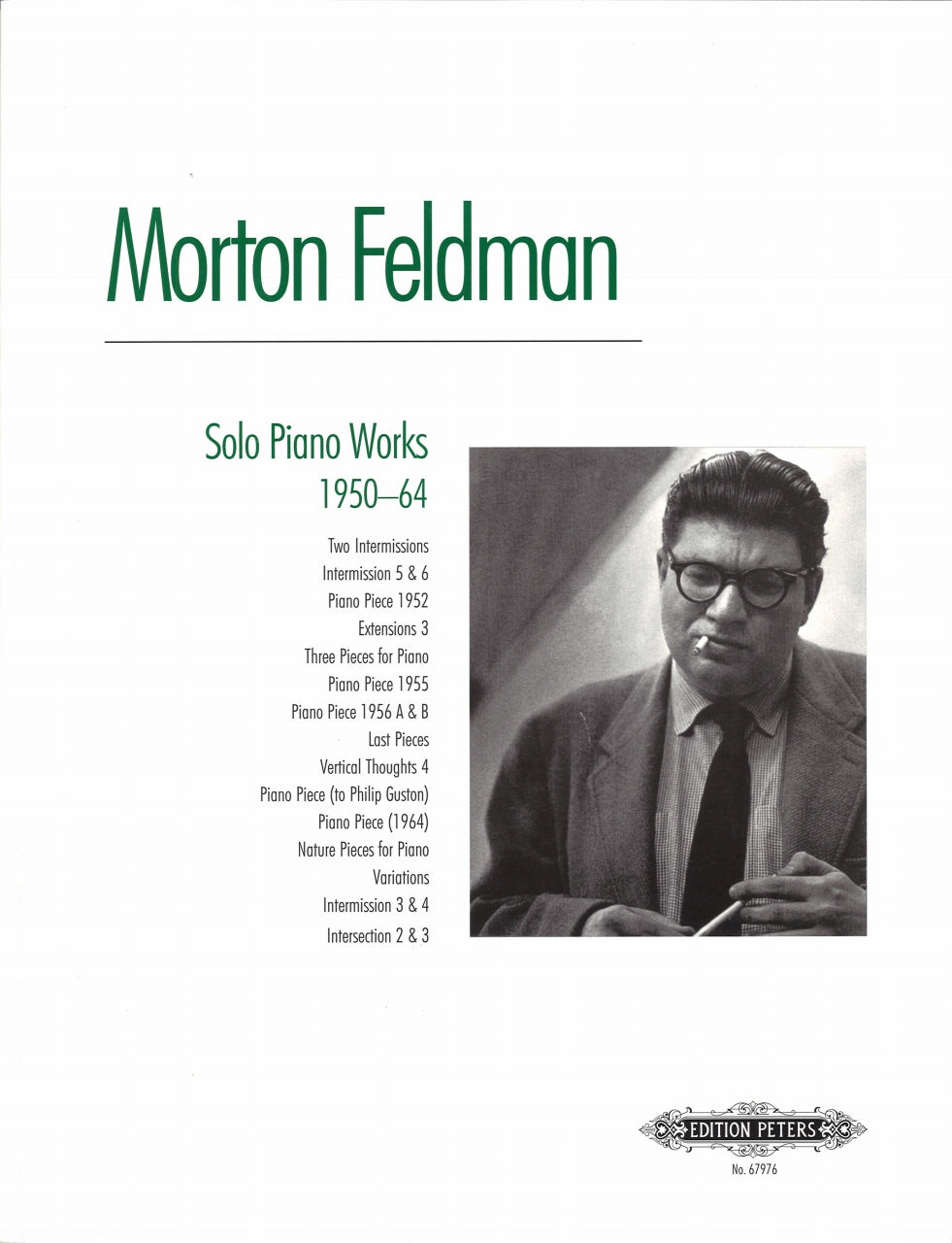 Feldman, Solo Piano Works 1950-64 (Peters)
