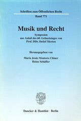 Montoro Chiner, Musik und Recht (Dunker & Humblot)