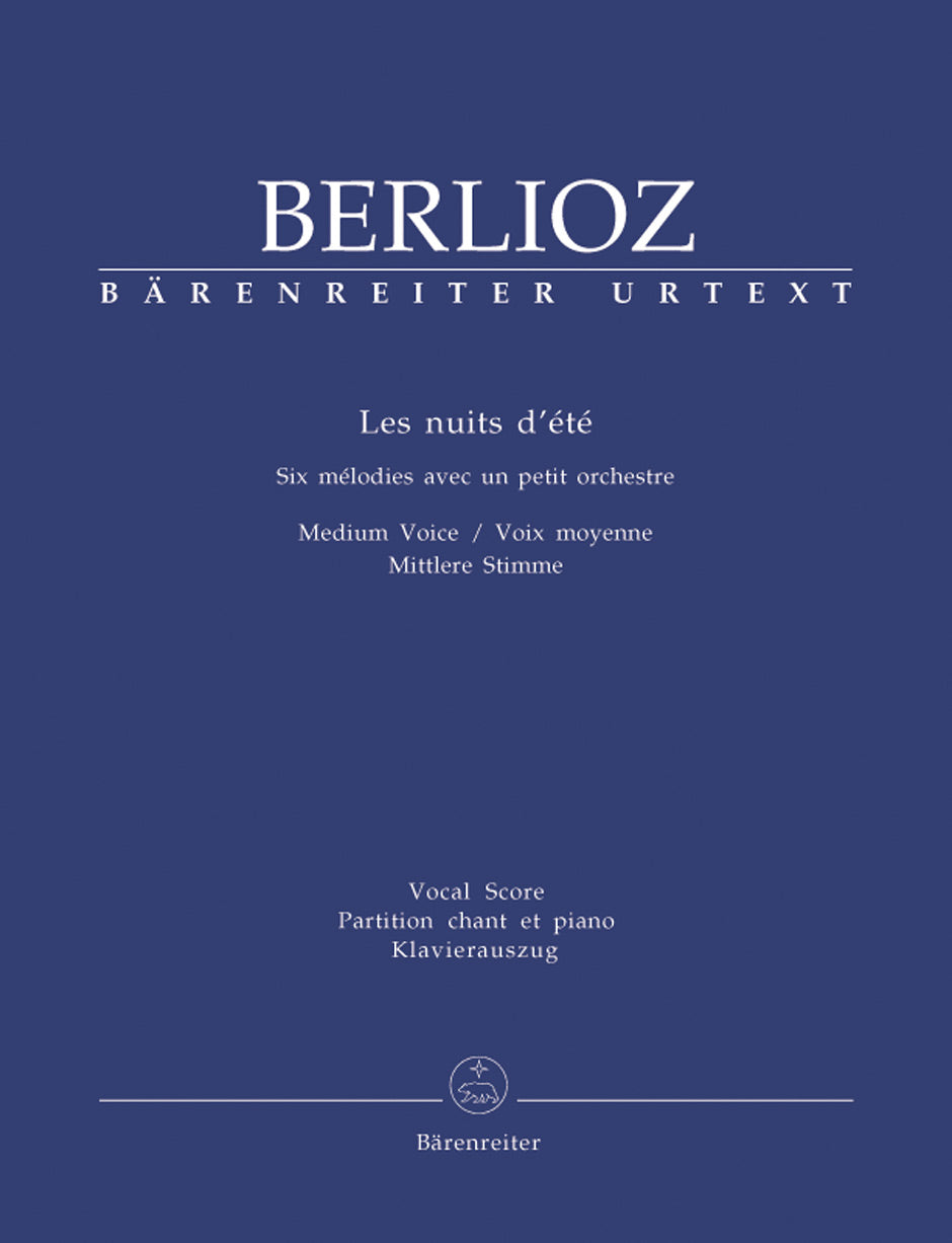 Berlioz, Les nuits d'ete (Med,Pf) (Barenreiter)
