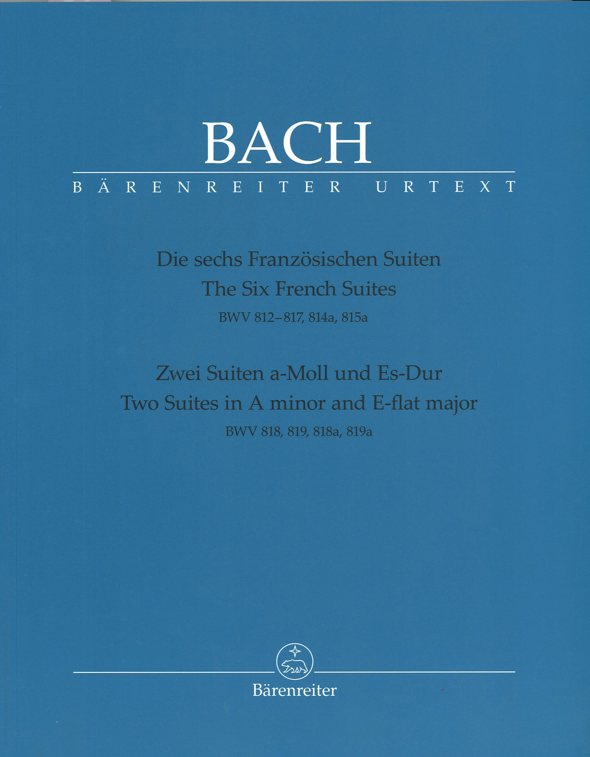 Bach, Franzosische Suiten w. Varianten (Barenreiter)