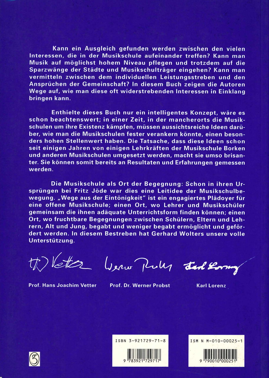 Wolters, Wege aus der Eintonigkeit (Zimmermann)