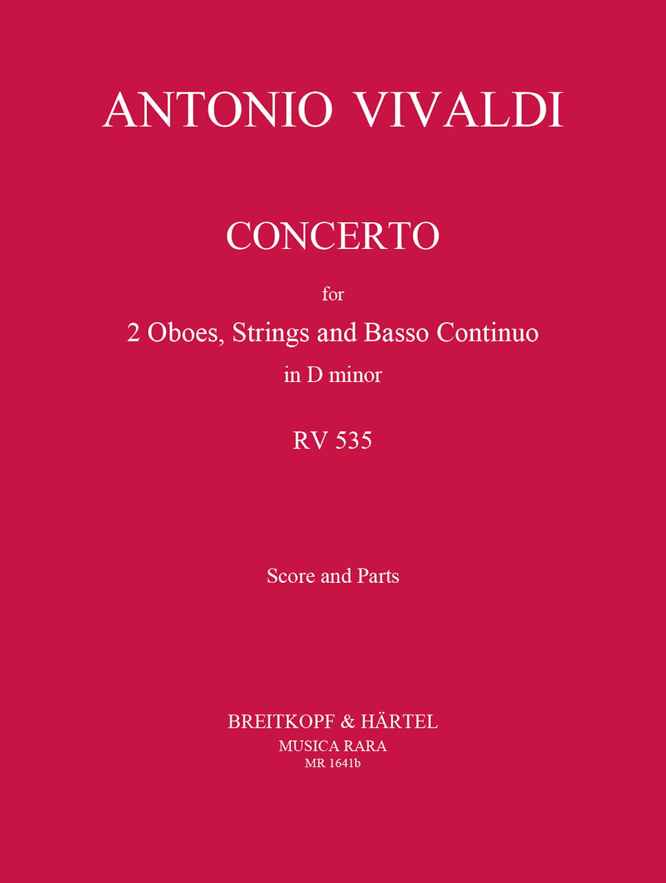 Vivaldi, Concerto in d, RV 535 (Musica Rara)