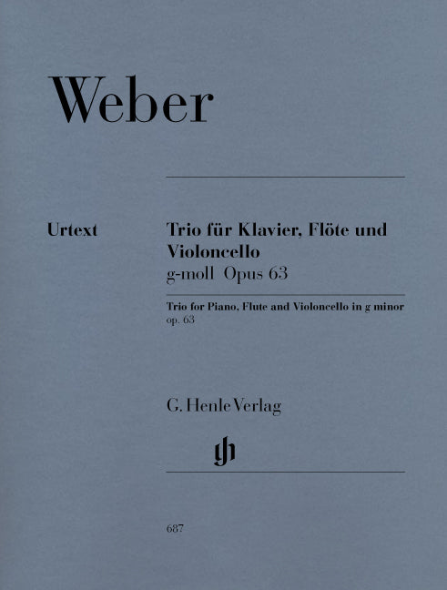 Weber, Trio op. 63 in g (Fl,Vc,Pf) (Henle)