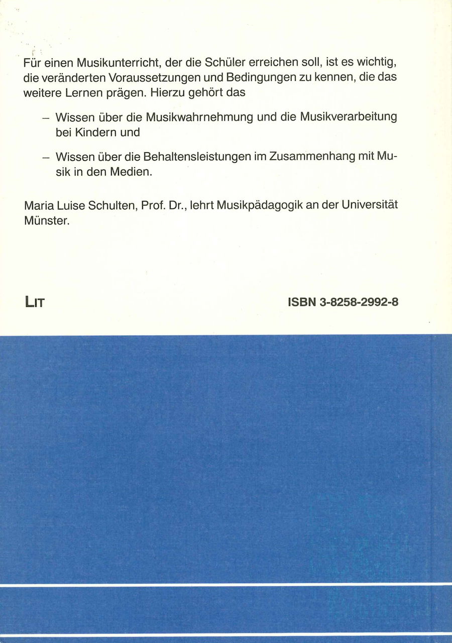 Schulten, Medien und Musik (LIT)
