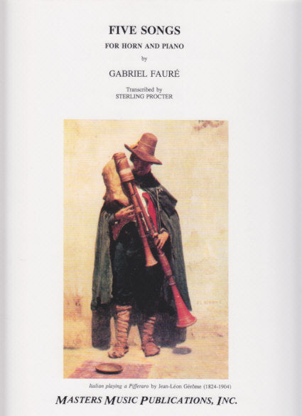 Faure, 5 Songs (Hn,Pf) (Masters Music)
