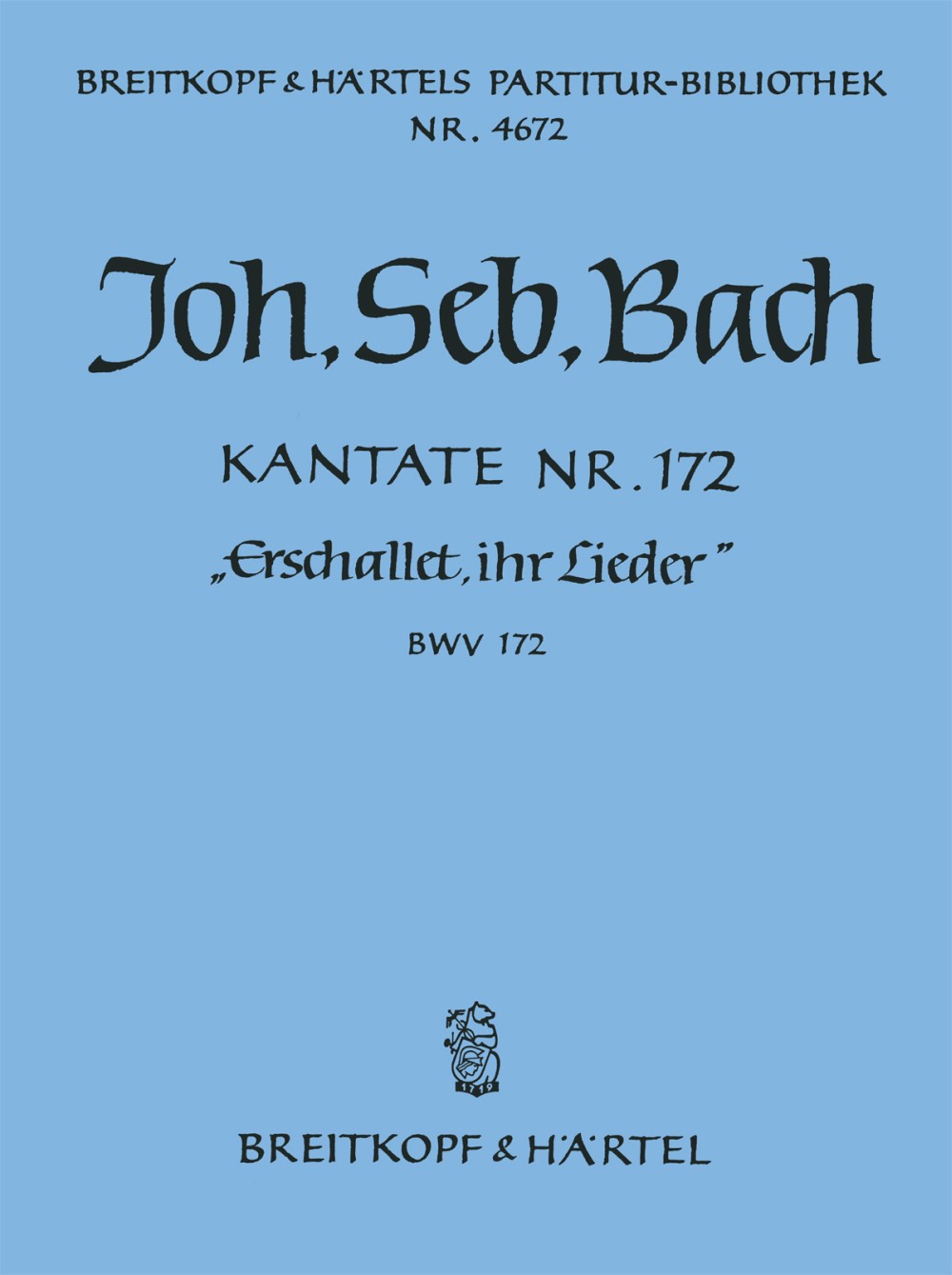Bach, Kantate Nr.172 (Breitkopf)