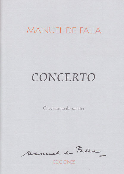 Falla, Concerto per clav. (Solo part) (Falla Ediciones                EMF 1012)