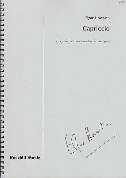 Howarth, Capriccio (Solo Cnt,Cnt Ens,Per (Rosehill Music/Winwood)