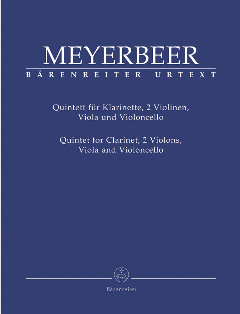 Meyerbeer, Quintett[Sonate] (Cl,Str.Qrt) (Barenreiter)