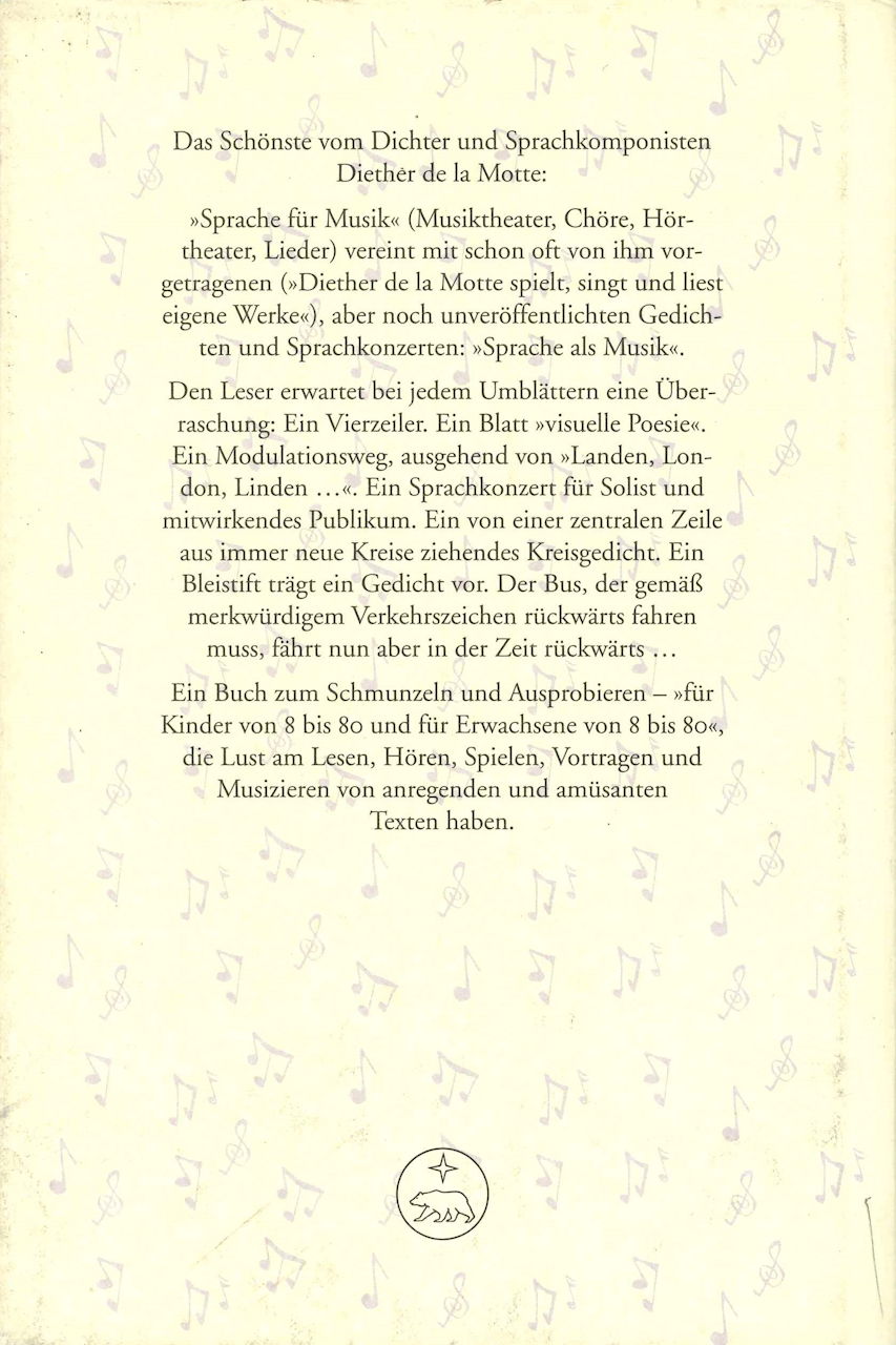 de la Motte, Zartbitter (Barenreiter)