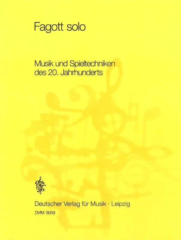 Musik und Spieltechniken des 20.Jh.(Solo (Deutscher Verlag fur Musik)