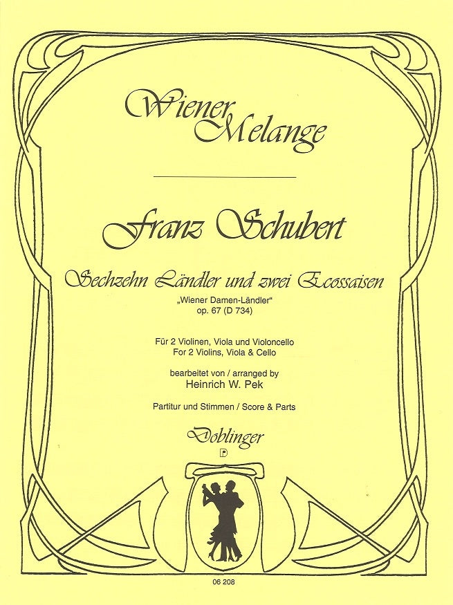 Schubert, 16 Landler & 2 Ecossaisen(Qrt) (Doblinger)