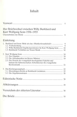 Briefwechsel Willy Burkhard & K.W.Senn (Hug)