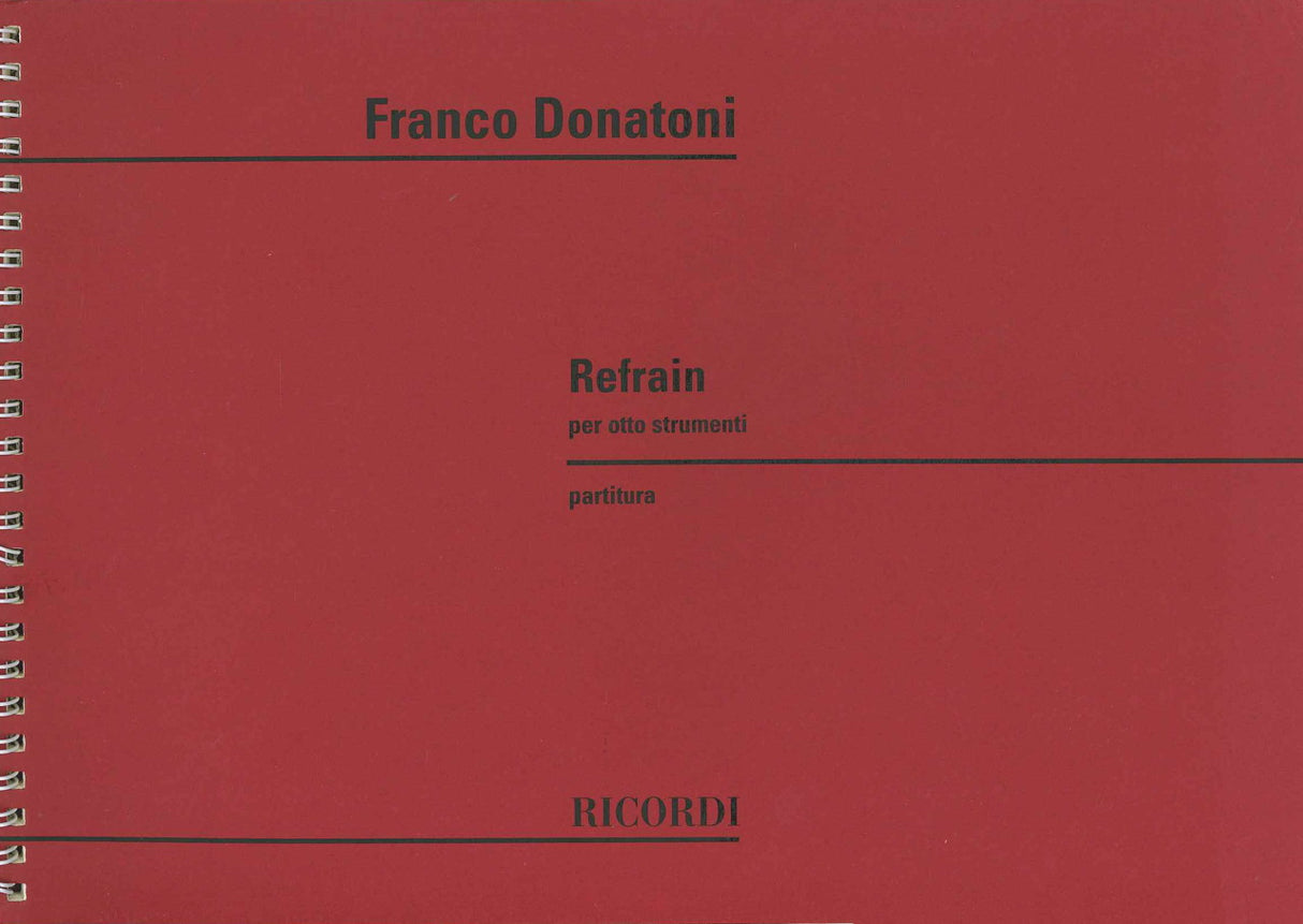 Donatoni, Refrain per 8 strumenti (Ricordi)