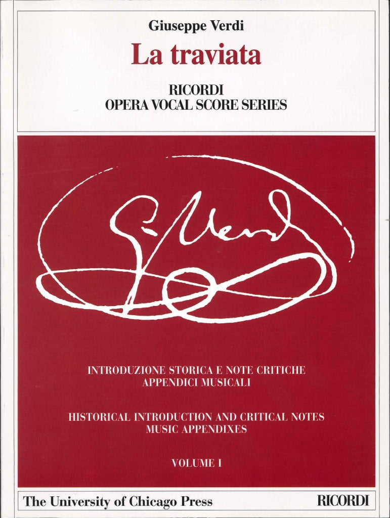 Verdi, Traviata (2 vols.) [I/E] (Chicago Press, The University of/Ricordi)