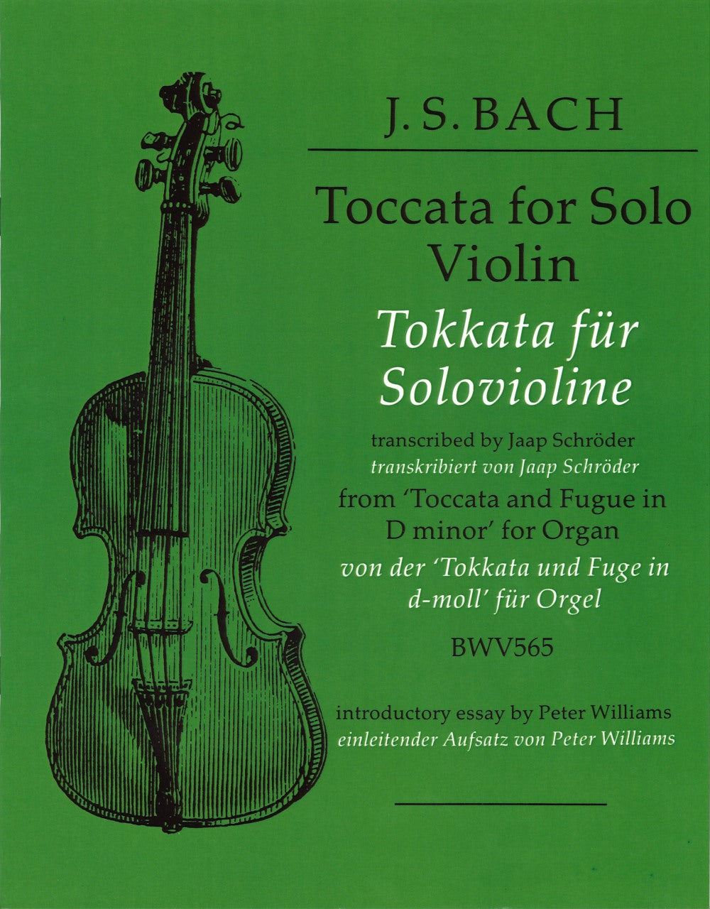 Bach, Toccata for Solo Violin (BWV 565) (Faber Music)