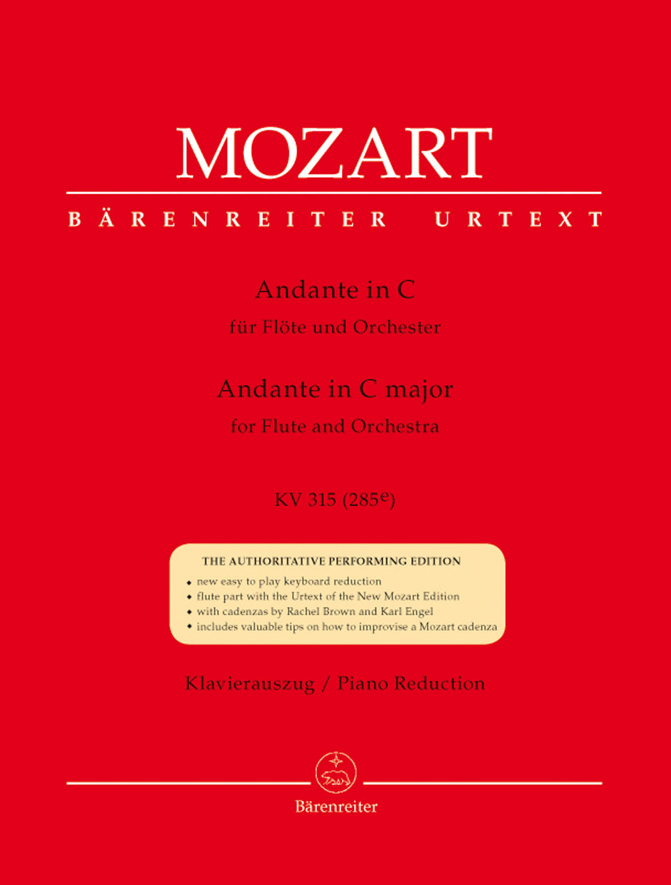 Mozart, Andante KV 315(285e) in C (Barenreiter)