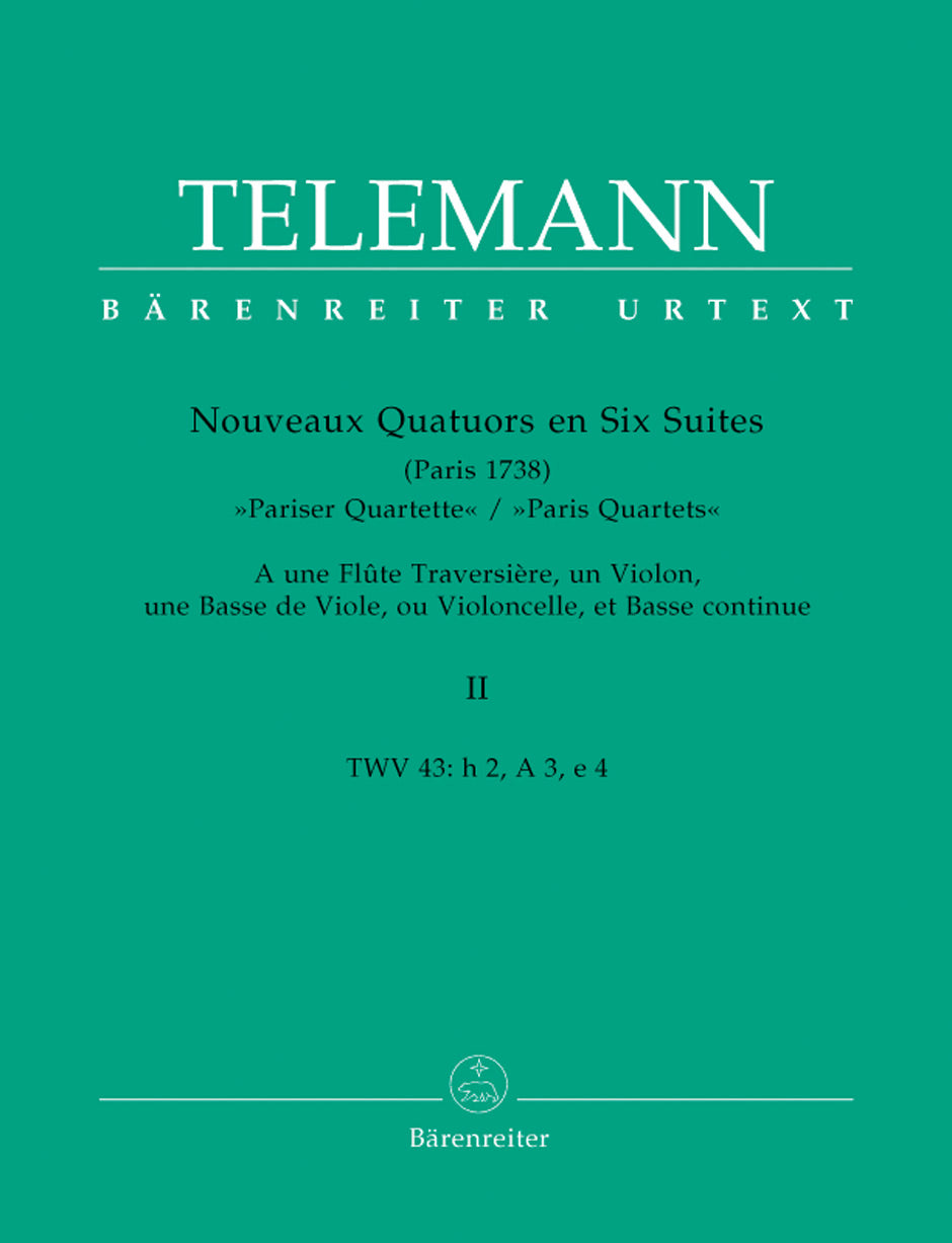 Telemann, Pariser Quartette Nr.4-6 (Barenreiter)