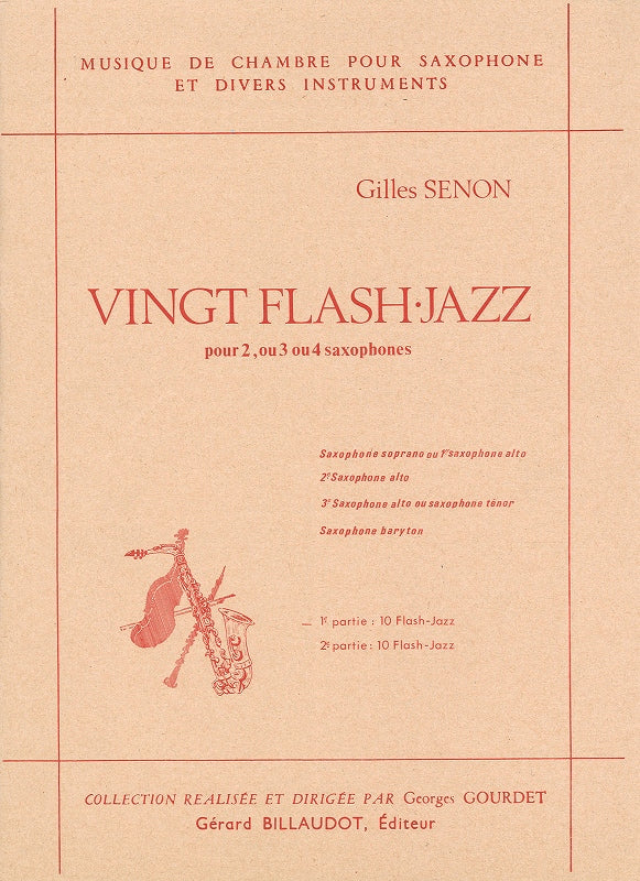 Senon, 20 Flash-Jazz, 1 (4 Sax) (Billaudot)