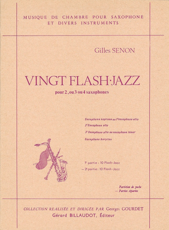 Senon, 20 Flash-Jazz, 2 (Parts: 2-4 Sax) (Billaudot)