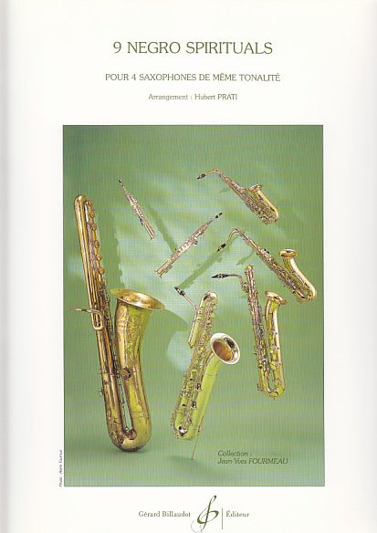 9 Negro spirituals (4Sax) (Prati) (Billaudot)