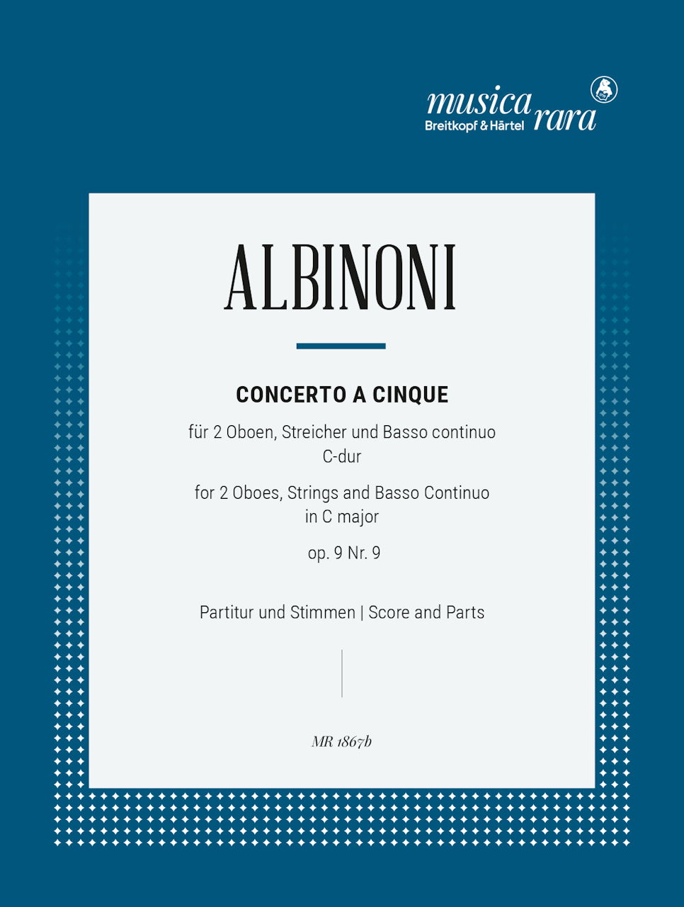 Albinoni, Concerto op. 9/9 in C (Musica Rara)