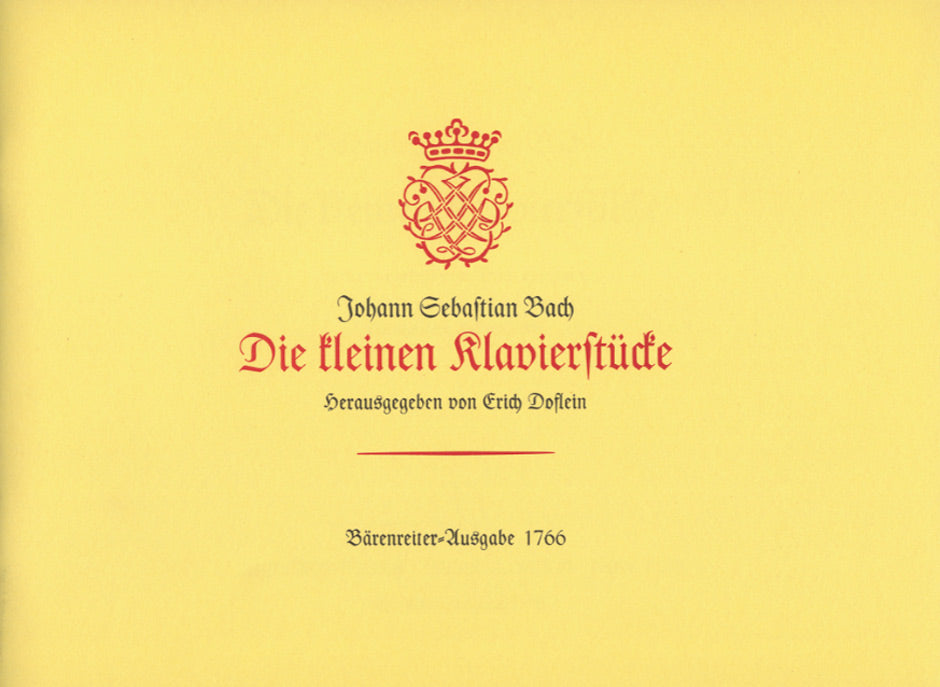 Bach, Kleinen Klavierstucke (Barenreiter)
